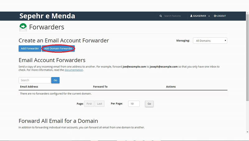 forward mail domai forward domain
